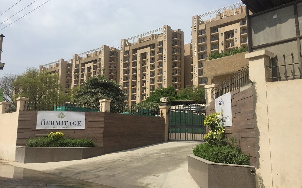 4 BHK Flat For Sale in Satya The Hermitage entrance
